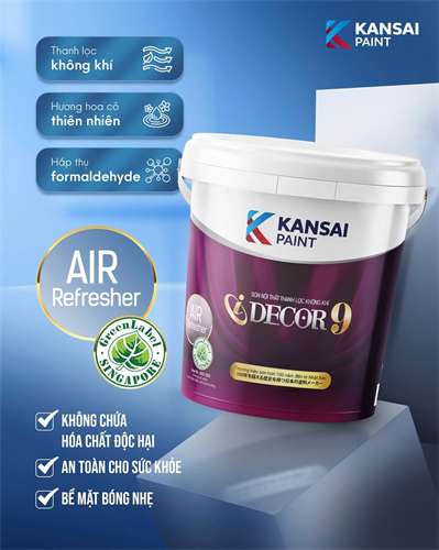 I Decor 9 nổi bật với công nghệ AIR Refresher từ Kansai Paint 