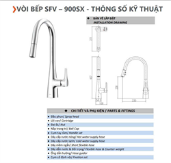 SFV-900SX - vòi rửa chén thiết kế mới