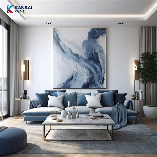 TRẮNG + XANH DƯƠNG – BẢN HÒA SẮC HOÀN HẢO CHO KHÔNG GIAN SỐNG