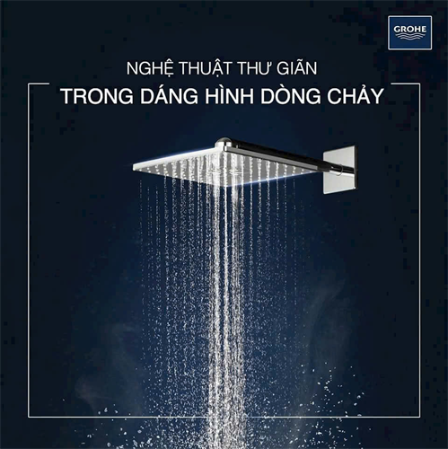 SEN TẮM GROHE - NGHỆ THUẬT THƯ GIÃN TRONG DÁNG HÌNH DÒNG CHẢY