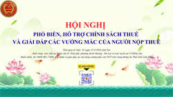 Hội nghị trực tuyến Phổ biến, hỗ trợ chính sách thuế
