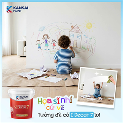 HỌA SĨ NHÍ CỨ VẼ - TƯỜNG ĐÃ CÓ I DECOR 7 LO! 