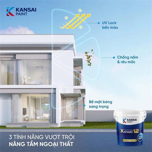 3 TÍNH NĂNG VƯỢT TRỘI CHO NGOẠI THẤT BỀN ĐẸP 